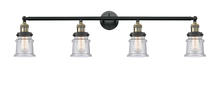 Innovations Lighting 215-BAB-G184S - Canton - 4 Light - 42 inch - Black Antique Brass - Bath Vanity Light