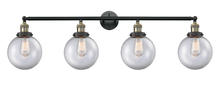 Innovations Lighting 215-BAB-G202-8 - Beacon - 4 Light - 44 inch - Black Antique Brass - Bath Vanity Light