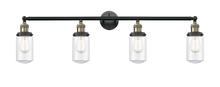 Innovations Lighting 215-BAB-G312 - Dover - 4 Light - 43 inch - Black Antique Brass - Bath Vanity Light