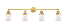Innovations Lighting 215-SG-G181S - Canton - 4 Light - 42 inch - Satin Gold - Bath Vanity Light