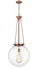 Innovations Lighting 221-1P-AC-G202-18 - Beacon - 1 Light - 18 inch - Antique Copper - Chain Hung - Pendant