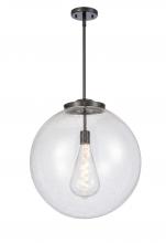 Innovations Lighting 221-1S-BK-G204-18 - Beacon - 1 Light - 18 inch - Matte Black - Stem Hung - Pendant