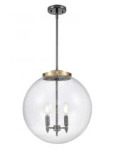 Innovations Lighting 221-3S-BAB-G204-16-LED - Beacon - 3 Light - 16 inch - Black Antique Brass - Cord hung - Pendant