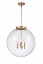 Innovations Lighting 221-3S-BB-G204-18 - Beacon - 3 Light - 18 inch - Brushed Brass - Cord hung - Pendant