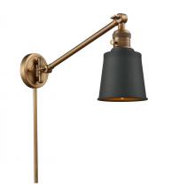  237-BB-M9-BK-LED - Addison - 1 Light - 8 inch - Brushed Brass - Swing Arm