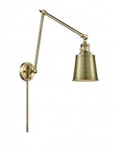 Innovations Lighting 238-AB-M9-AB - Addison - 1 Light - 8 inch - Antique Brass - Swing Arm