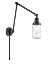 Innovations Lighting 238-BK-G314 - Dover - 1 Light - 5 inch - Matte Black - Swing Arm