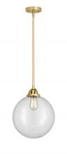 Innovations Lighting 288-1S-SG-G202-12 - Beacon - 1 Light - 12 inch - Satin Gold - Cord hung - Mini Pendant