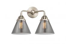 Innovations Lighting 288-2W-SN-G43-LED - Cone - 2 Light - 16 inch - Brushed Satin Nickel - Bath Vanity Light