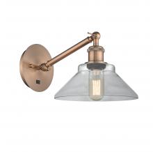 Innovations Lighting 317-1W-AC-G132 - Orwell - 1 Light - 8 inch - Antique Copper - Sconce