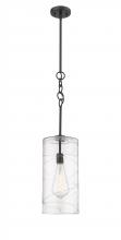 Innovations Lighting 380-1S-BK-G381-8CL-BB-95-LED - Wexford - 1 Light - 8 inch - Matte Black - Cord hung - Mini Pendant