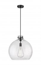 Innovations Lighting 410-1PL-BK-G410-18SDY - Newton Sphere - 1 Light - 18 inch - Matte Black - Cord hung - Pendant