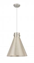 Innovations Lighting 410-1PL-SN-M411-14SN - Newton Cone - 1 Light - 14 inch - Satin Nickel - Cord hung - Pendant