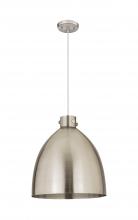 Innovations Lighting 410-1PL-SN-M412-18SN - Newton Bell - 1 Light - 18 inch - Satin Nickel - Cord hung - Pendant