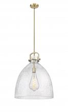 Innovations Lighting 410-1SL-BB-G412-18SDY - Newton Bell - 1 Light - 18 inch - Brushed Brass - Pendant