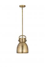 Innovations Lighting 410-1SS-BB-M412-8BB - Newton Bell - 1 Light - 8 inch - Brushed Brass - Mini Pendant