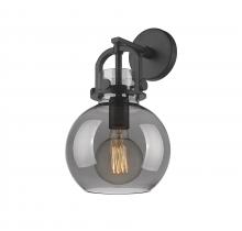 Innovations Lighting 410-1W-BK-G410-8SM - Newton Sphere - 1 Light - 8 inch - Matte Black - Sconce