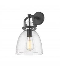 Innovations Lighting 410-1W-BK-G412-8SDY - Newton Bell - 1 Light - 8 inch - Matte Black - Sconce