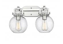 Innovations Lighting 410-2W-SN-G410-7SDY - Newton Sphere - 2 Light - 17 inch - Brushed Satin Nickel - Bath Vanity Light
