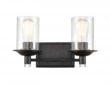 Innovations Lighting 417-2W-BK-SDY - Manhattan Bath Vanity Light