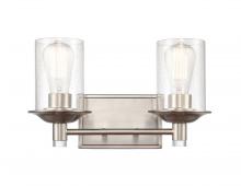 Innovations Lighting 417-2W-SN-G4174 - Manhattan - 2 Light - 15 inch - Satin Nickel - Bath Vanity Light