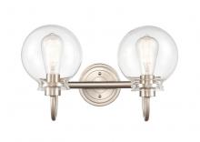 Innovations Lighting 437-2W-SN-CL - Olivia - 2 Light - 17 inch - Satin Nickel - Bath Vanity Light