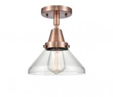  447-1C-AC-G4472-LED - Caden - 1 Light - 8 inch - Antique Copper - Flush Mount