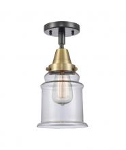 Innovations Lighting 447-1C-BAB-G182-LED - Canton - 1 Light - 6 inch - Black Antique Brass - Flush Mount
