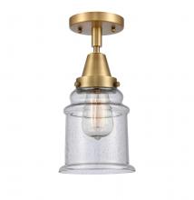 Innovations Lighting 447-1C-BB-G184 - Canton - 1 Light - 6 inch - Brushed Brass - Flush Mount
