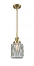  447-1S-AB-G262-LED - Stanton - 1 Light - 6 inch - Antique Brass - Mini Pendant