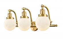 Innovations Lighting 515-3W-SG-G201-6 - Beacon - 3 Light - 26 inch - Satin Gold - Bath Vanity Light