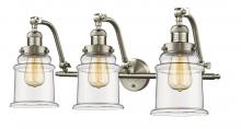 Innovations Lighting 515-3W-SN-G182 - Canton - 3 Light - 28 inch - Brushed Satin Nickel - Bath Vanity Light