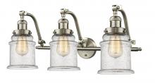 Innovations Lighting 515-3W-SN-G184 - Canton - 3 Light - 28 inch - Brushed Satin Nickel - Bath Vanity Light