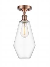 Innovations Lighting 516-1C-AC-G652-7 - Cindyrella - 1 Light - 7 inch - Antique Copper - Semi-Flush Mount