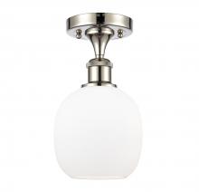 Innovations Lighting 516-1C-PN-G101 - Belfast - 1 Light - 6 inch - Polished Nickel - Semi-Flush Mount