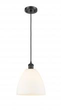 Innovations Lighting 516-1P-BK-GBD-91 - Bristol - 1 Light - 9 inch - Matte Black - Cord hung - Mini Pendant