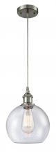 Innovations Lighting 516-1P-SN-G124 - Athens - 1 Light - 8 inch - Brushed Satin Nickel - Cord hung - Mini Pendant