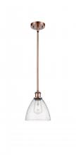 Innovations Lighting 516-1S-AC-GBD-754 - Bristol - 1 Light - 8 inch - Antique Copper - Mini Pendant