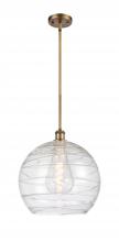 Innovations Lighting 516-1S-BB-G1213-14 - Athens Deco Swirl - 1 Light - 14 inch - Brushed Brass - Pendant