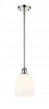 Innovations Lighting 516-1S-PN-G558-6GWH - Bella - 1 Light - 6 inch - Polished Nickel - Mini Pendant