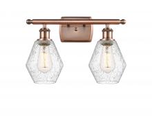 Innovations Lighting 516-2W-AC-G654-6 - Cindyrella - 2 Light - 16 inch - Antique Copper - Bath Vanity Light