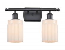 Innovations Lighting 516-2W-BK-G341 - Hadley - 2 Light - 15 inch - Matte Black - Bath Vanity Light