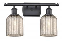 Innovations Lighting 516-2W-BK-G559-5ME - Bridal Veil - 2 Light - 15 inch - Matte Black - Bath Vanity Light