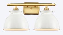 Innovations Lighting 516-2W-SG-M14-W - Adirondack - 2 Light - 18 inch - Satin Gold - Bath Vanity Light