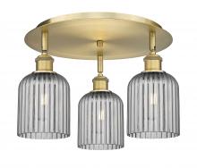 Innovations Lighting 516-3C-BB-G559-5SM - Bridal Veil - 3 Light - 17 inch - Brushed Brass - Flush Mount