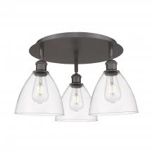 Innovations Lighting 516-3C-OB-GBD-752 - Bristol - 3 Light - 19 inch - Oil Rubbed Bronze - Flush Mount