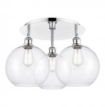 Innovations Lighting 516-3C-PC-G122-10 - Athens - 3 Light - 22 inch - Polished Chrome - Flush Mount