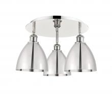 Innovations Lighting 516-3C-PN-MBD-75-PN - Bristol - 3 Light - 19 inch - Polished Nickel - Flush Mount