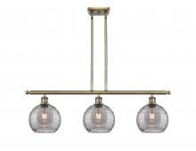 Innovations Lighting 516-3I-AB-G1213-8SM - Athens Deco Swirl - 3 Light - 36 inch - Antique Brass - Cord hung - Island Light