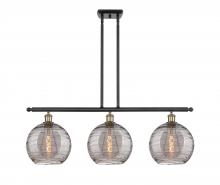 Innovations Lighting 516-3I-BAB-G1213-10SM - Athens Deco Swirl - 3 Light - 37 inch - Black Antique Brass - Cord hung - Island Light